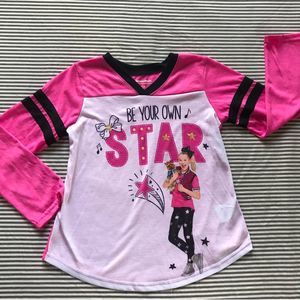 🌵 JoJo Siwa PJ Shirt Pink Long Sleeve 7/8